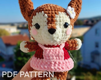 Digital PDF Pattern ONLY, Fairycore Doe Crochet Pattern