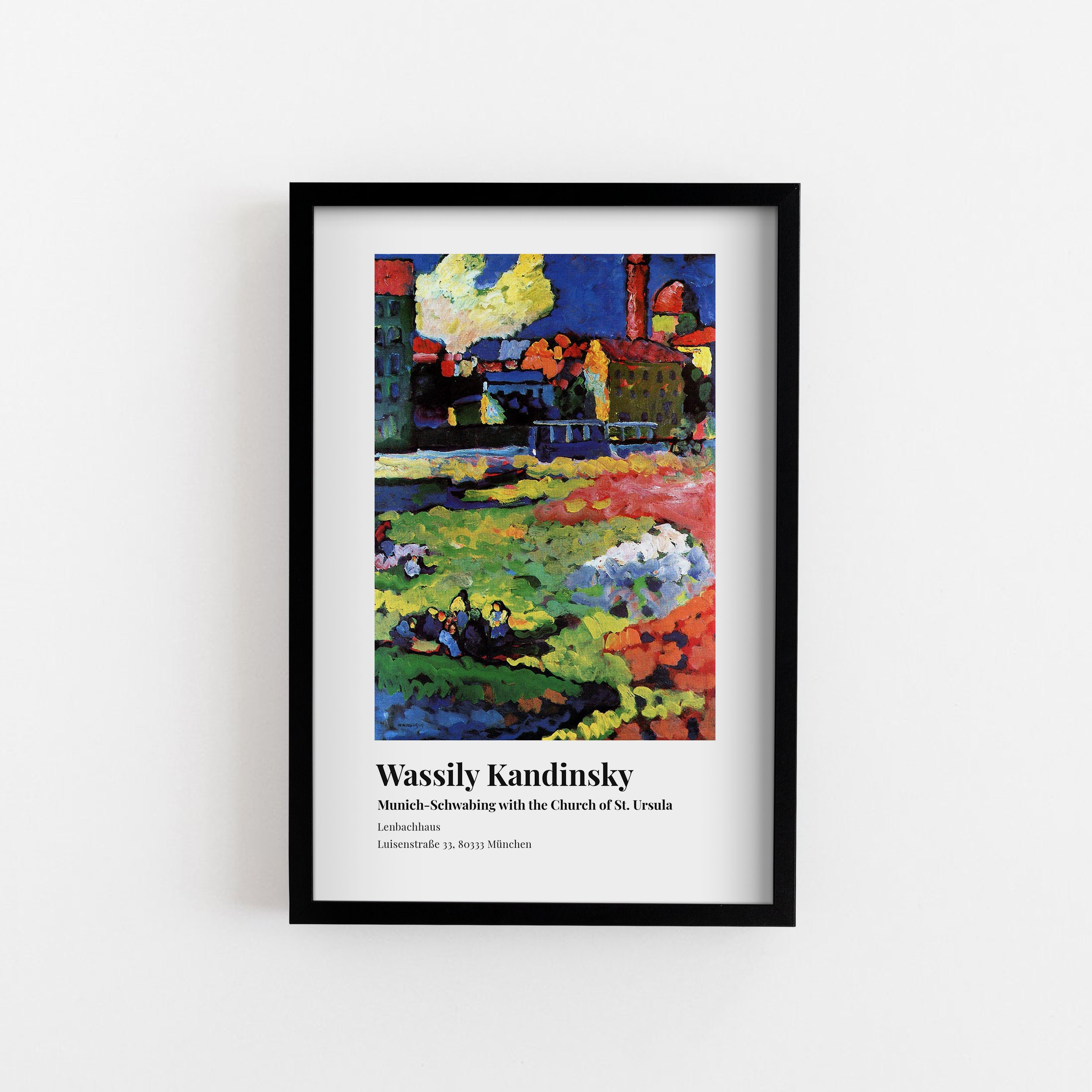 Wassily Kandinsky Munich schwabing With the Church of St. Ursula