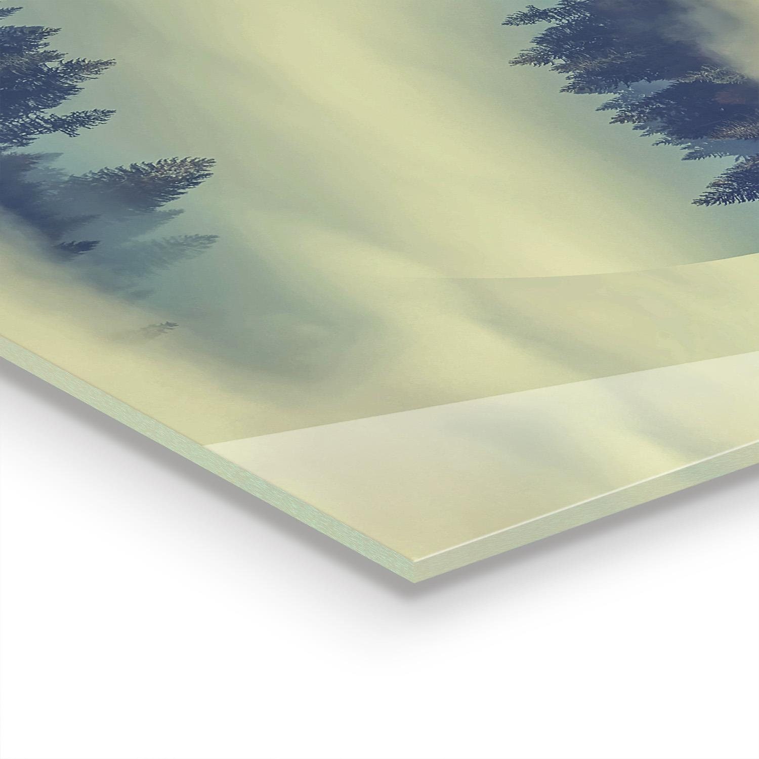 Élégant tableau en verre trempé, 46 x 72 cm, 100 % verre trempé (4 mm) | Superbe œuvre d'art
