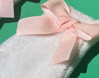 White Clip-On Floppy Bunny Ears / Kawaii Fashion Accessory