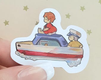 Ghibli Ponyo Toy Boat Sticker