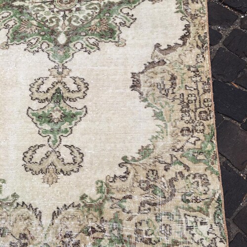 Turkish rug 4x6 vintage rug oriental rug woven rug used shops rugs kilim rug boho rug aesthetic rug bohemian rug oushak rugs neutral rug green rug