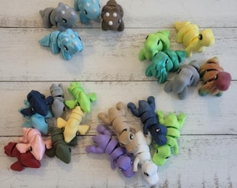 Flexi-Rex | Gelenkspielzeug | Stim Spielzeug | Geschenk | Schlüsselanhänger | Sensorische | Schreibtisch Spielzeug | Trex | Flexi Haustier | Dinosaurier | Dino | Fidget | Bronze | Steg