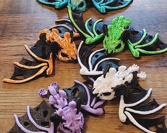 Skele-Bat | Skeleton Bat | Spooky | Bat | Toy | Fidget | Spoopy Season | Halloween | Stim Toy | ASMR | Neurodivergent | Desk Toy