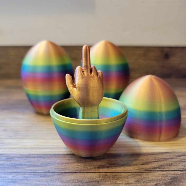 Easter Egg | Prank | Gag gift | middle finger | Gift | Desk Toy | Surprise Egg | Easter Basket