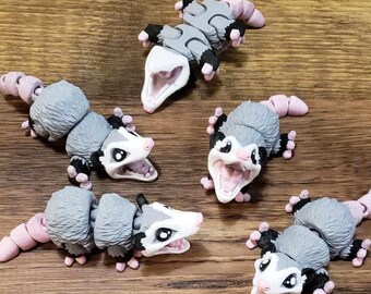 Possum | Opossum | Gift | ASMR | Stim toy | Woodland | Sensory Toy | Adhd | Articulated | 3d Printed | Marsupial