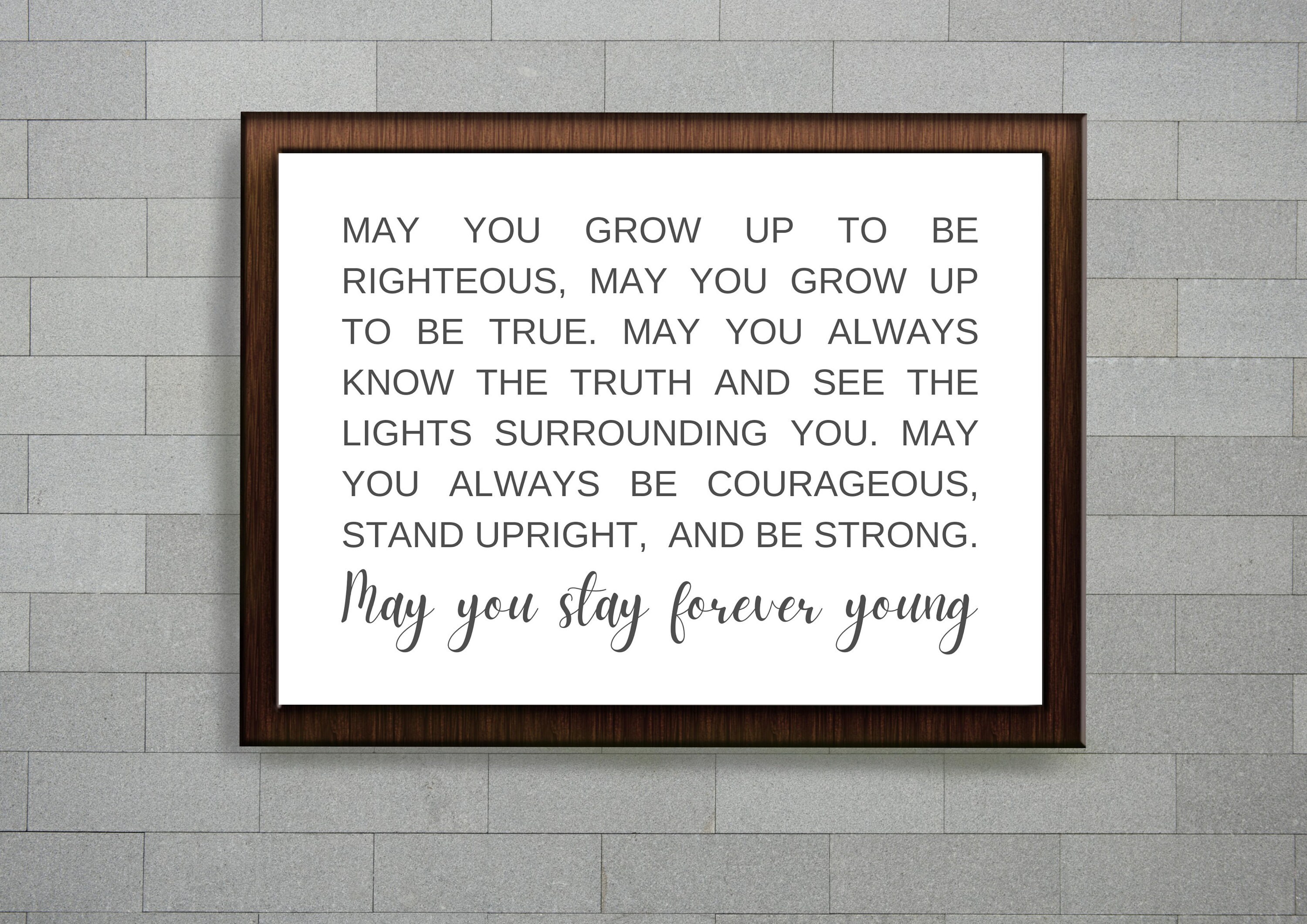 May you stay forever young sign Bob Dylan lyrics Nursery Etsy May you stay forever young sign Bob Dylan lyrics Nursery Etsy