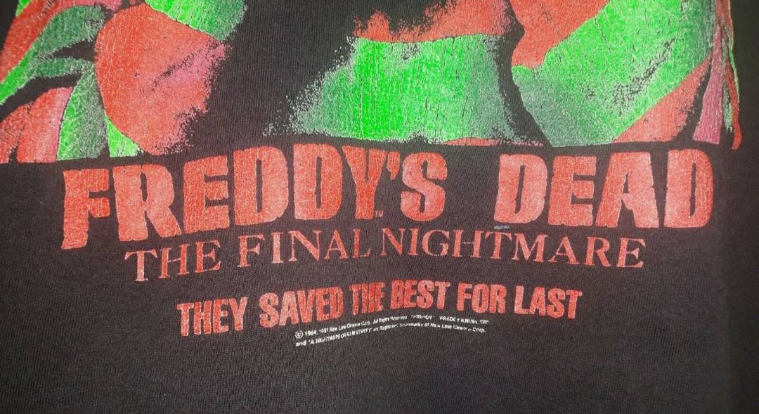 Rare Vintage 90's Freddy's Dead The Final Nightmare T-Shirt ❌SOLD