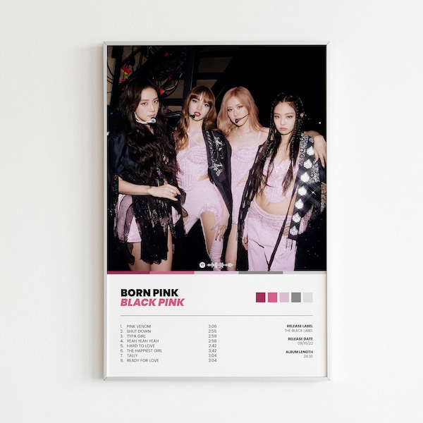 Black Pink at Coachella | Born Pink Album Poster | Physical Print | Multiple Sizes Available | K-Pop