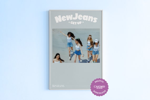 NEW JEANS 1ST EP  Pop posters, Music poster, Minimalist poster