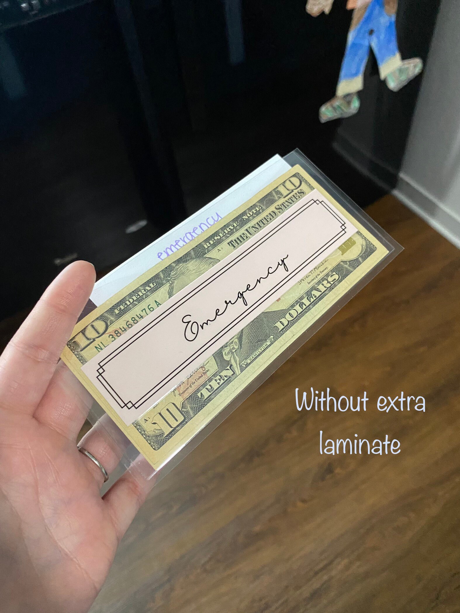 Customizable Clear Cash Envelopes Laminated Cash Envelopes Etsy