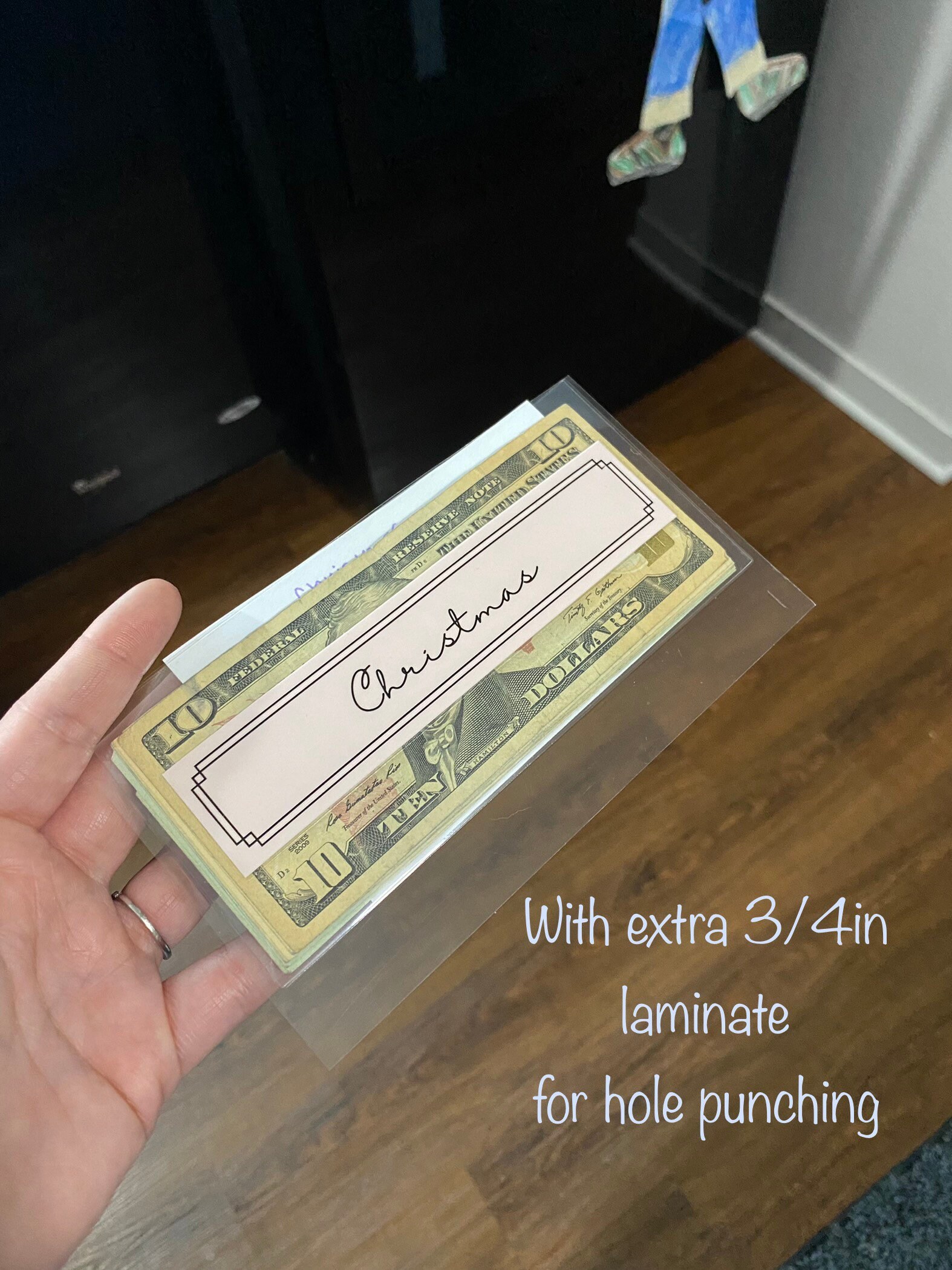 Customizable Clear Cash Envelopes Laminated Cash Envelopes Etsy