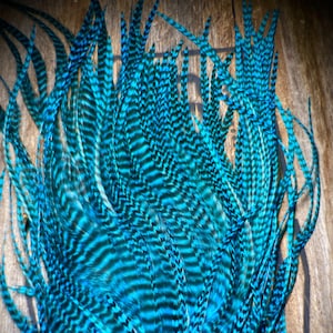 Coloured Rooster Feathers - Feather Hair Extensions - 5 Real Feathers - Boho Feather Hair Extensions - Real Feather Hair Extensions