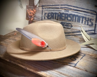 Ethical Galah Hat Feather - Australian Macaw Feather Hat Accessories - Real Feathers - Boho Wedding Hat Feather - Country Feathers Accessory