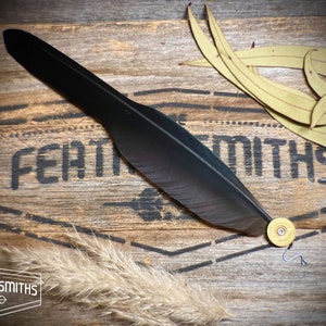 Long Black Cockatoo Hat Feather - Custom Cowboy Hat Feathers - Country Wedding Feather Hat Pins - Licensed Ethical Australian Feathers