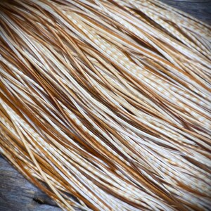 Light Ginger Grizzly Rooster Feathers - Feather Hair Extensions - 5 Real Feathers - Boho Feather Hair Extensions - Festival Hair Extensions