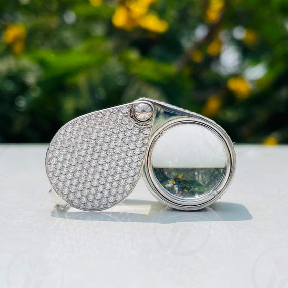 Diamond Loupe for Jewelers, Jewelers Magnifying Glass Loupe, Pocket Jewelry  Loupe, 935 Argentium Silver Loupe, Full Diamond Fancy Loupe 