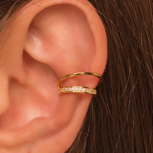 Trendy Conch Ear Cuff Earring • No Piercing Needed • 18K Gold Plated Sterling Silver