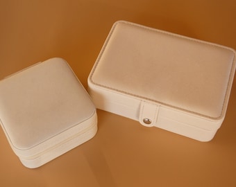 Vegan Leather Jewelry Organizer, Travel Jewelry Case