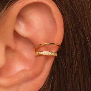 Trendy Conch Ear Cuff Earring • No Piercing Needed • 18K Gold Plated Sterling Silver