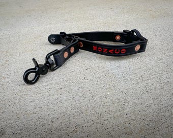 Custom Leather Firefighter Glove Strap