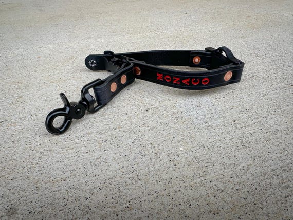 Leather Firefighter Glove Strap - Custom Glove Holder - Personalized
