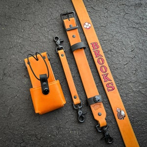 Firefighter / EMS Radio Strap- Saddle Tan