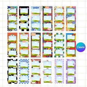 100-sidig fotoautomat, Photostrip, fotokollage Canva-mall: Redigerbar födelsedagspresent