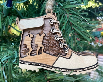ORNAMENT-Personalized Hiking Boot Ornament