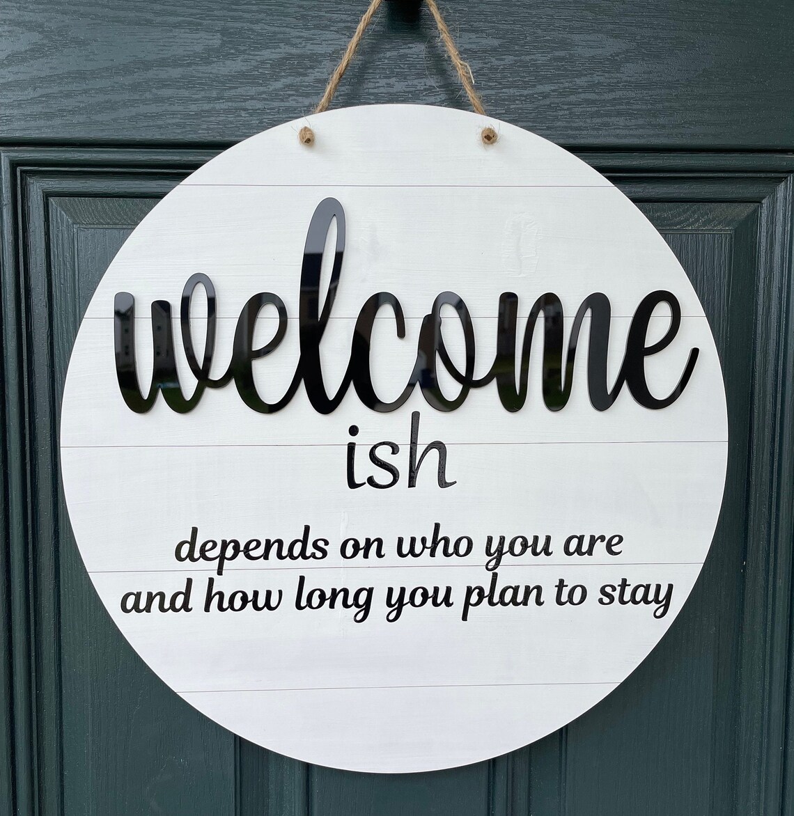 Welcome-ish Depends On Who You Are And How Long You Plan To | Etsy