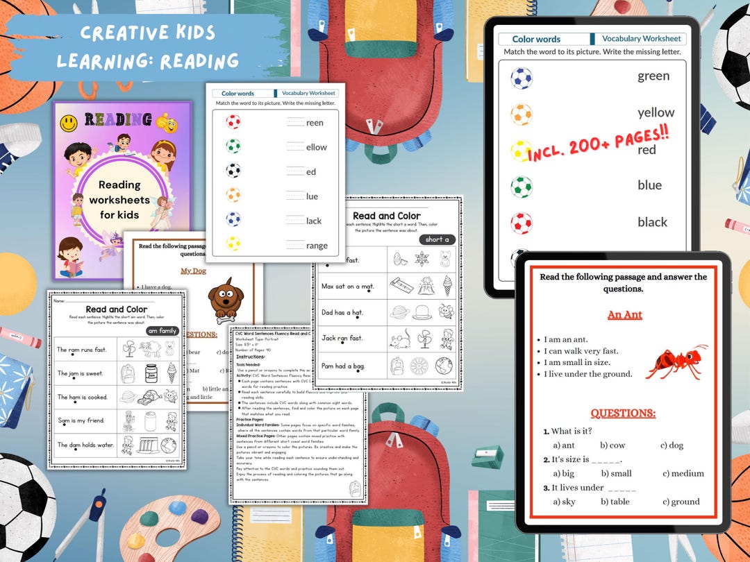 Printable Creative Kids Reading Adventure Pack Fun Learning Printable Creative Kids Reading Adventure Pack Fun Learning