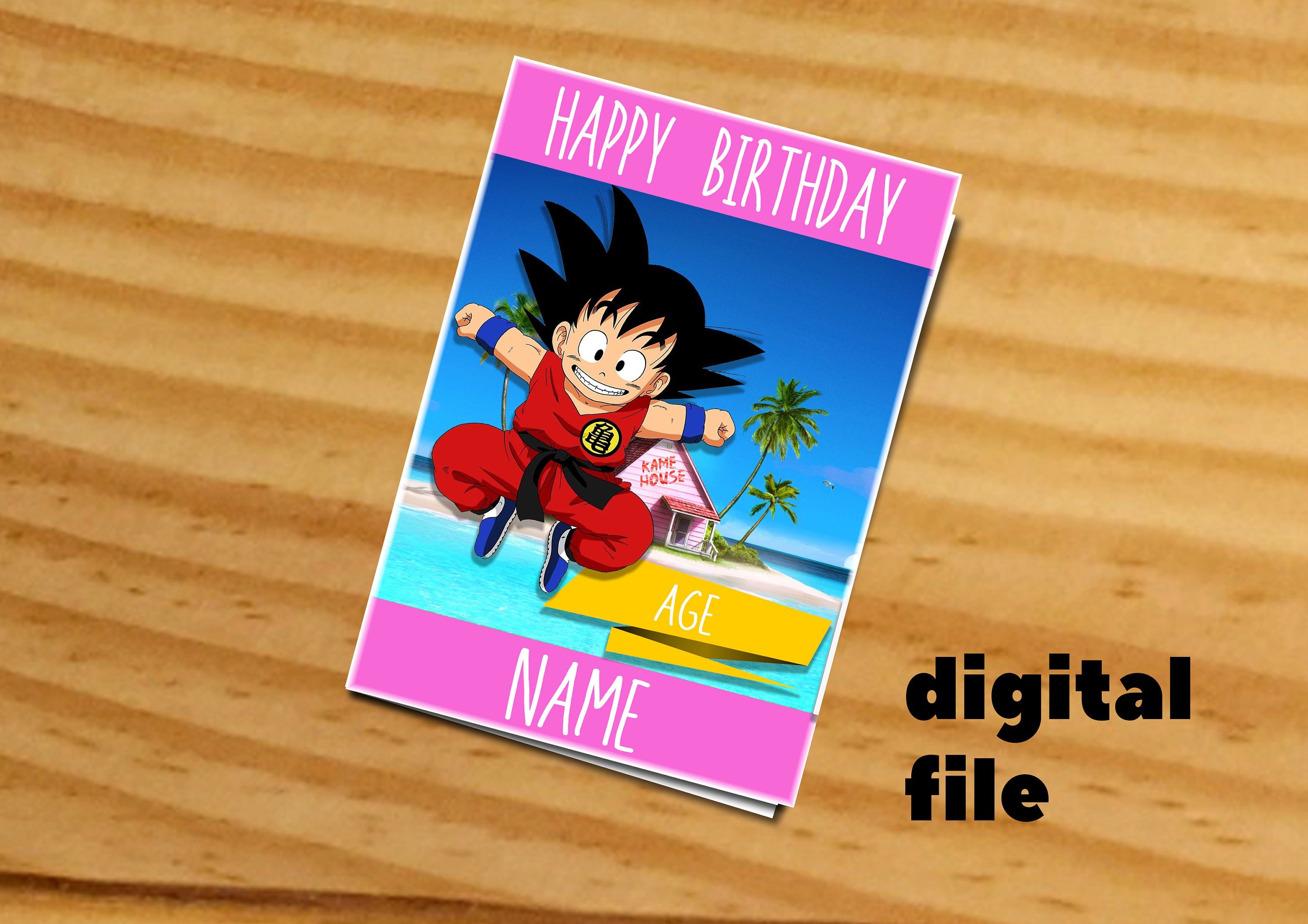 Tarjeta de cumpleaños de Dragon Ball tarjeta de cumpleaños - Etsy México Tarjeta de cumpleaños de Dragon Ball tarjeta de cumpleaños - Etsy México