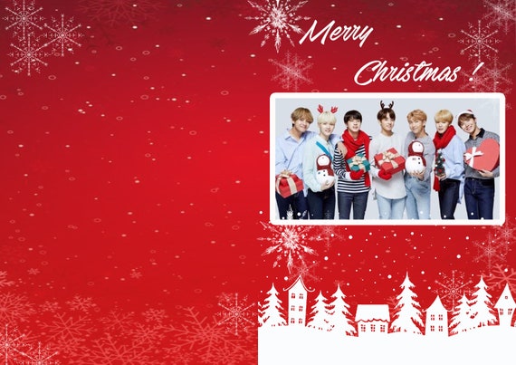防弾少年団(BTS) - BTS メッセージ付き クリスマスカード 2枚 BTS ファンクラブ特典 メリークリスマスカード 2枚 - メルカリ