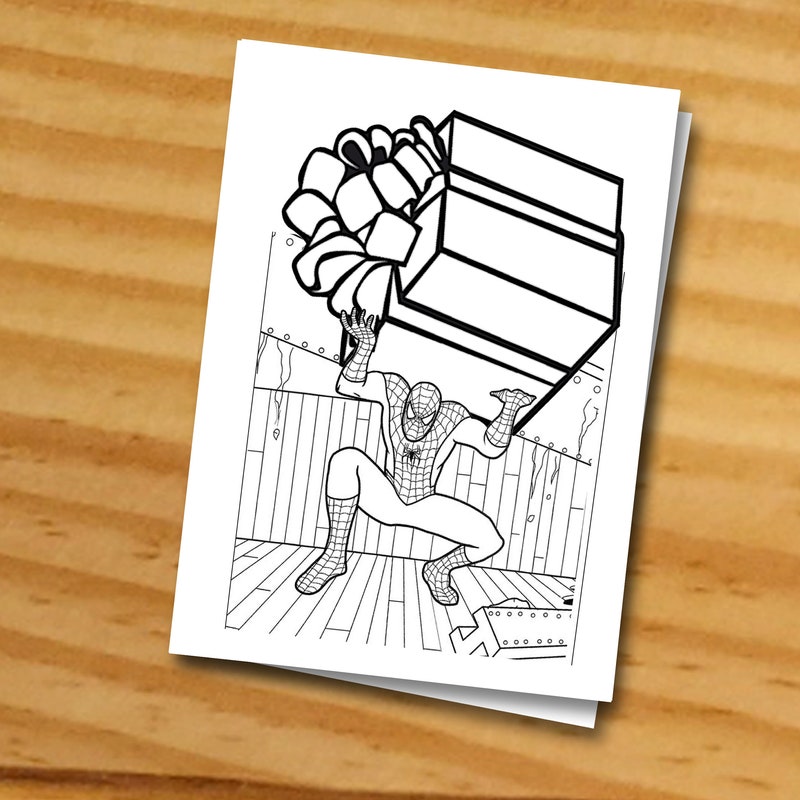 Spiderman Birthday Cards - Etsy
