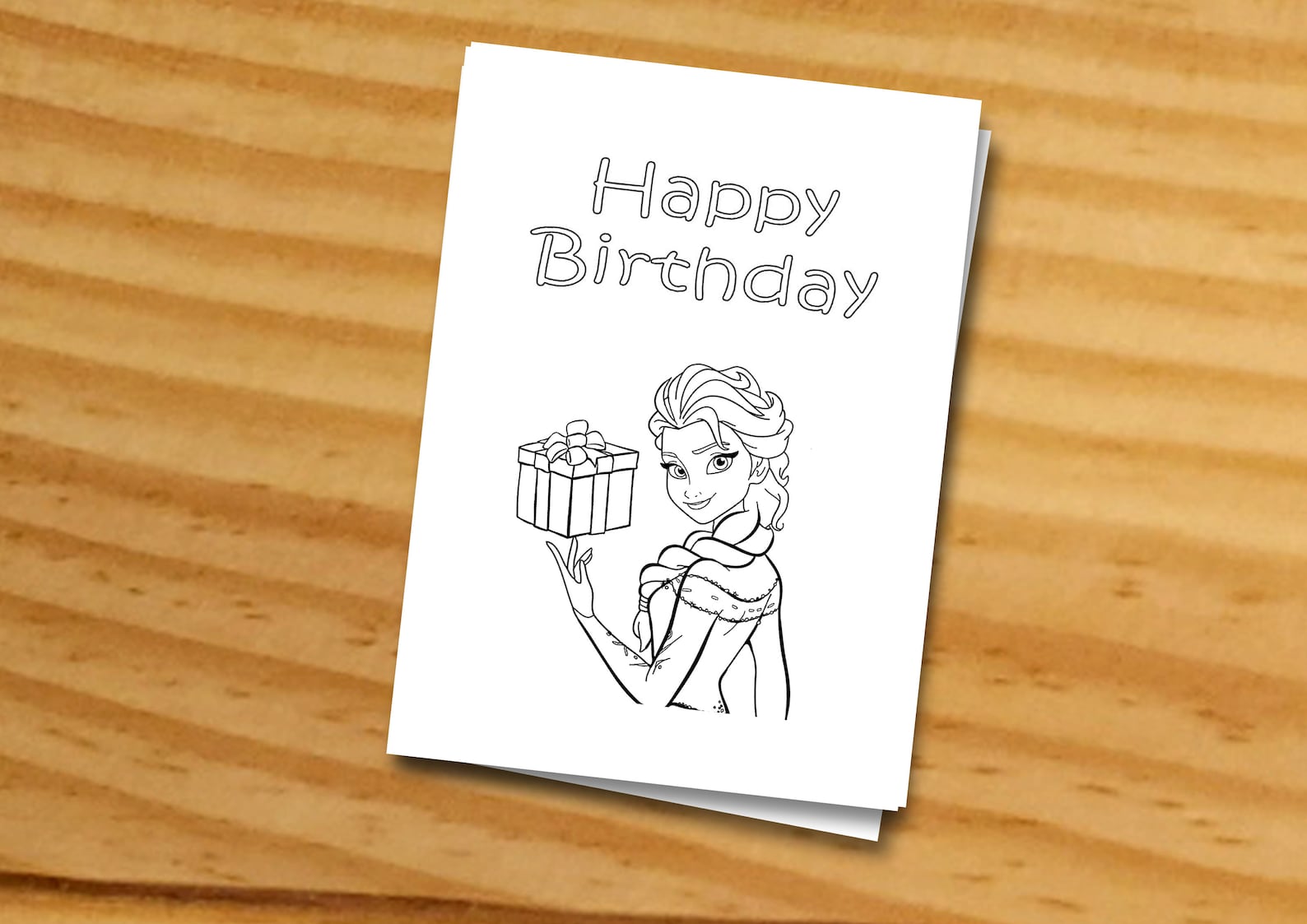 Elsa Happy Birthday Card Free Printable