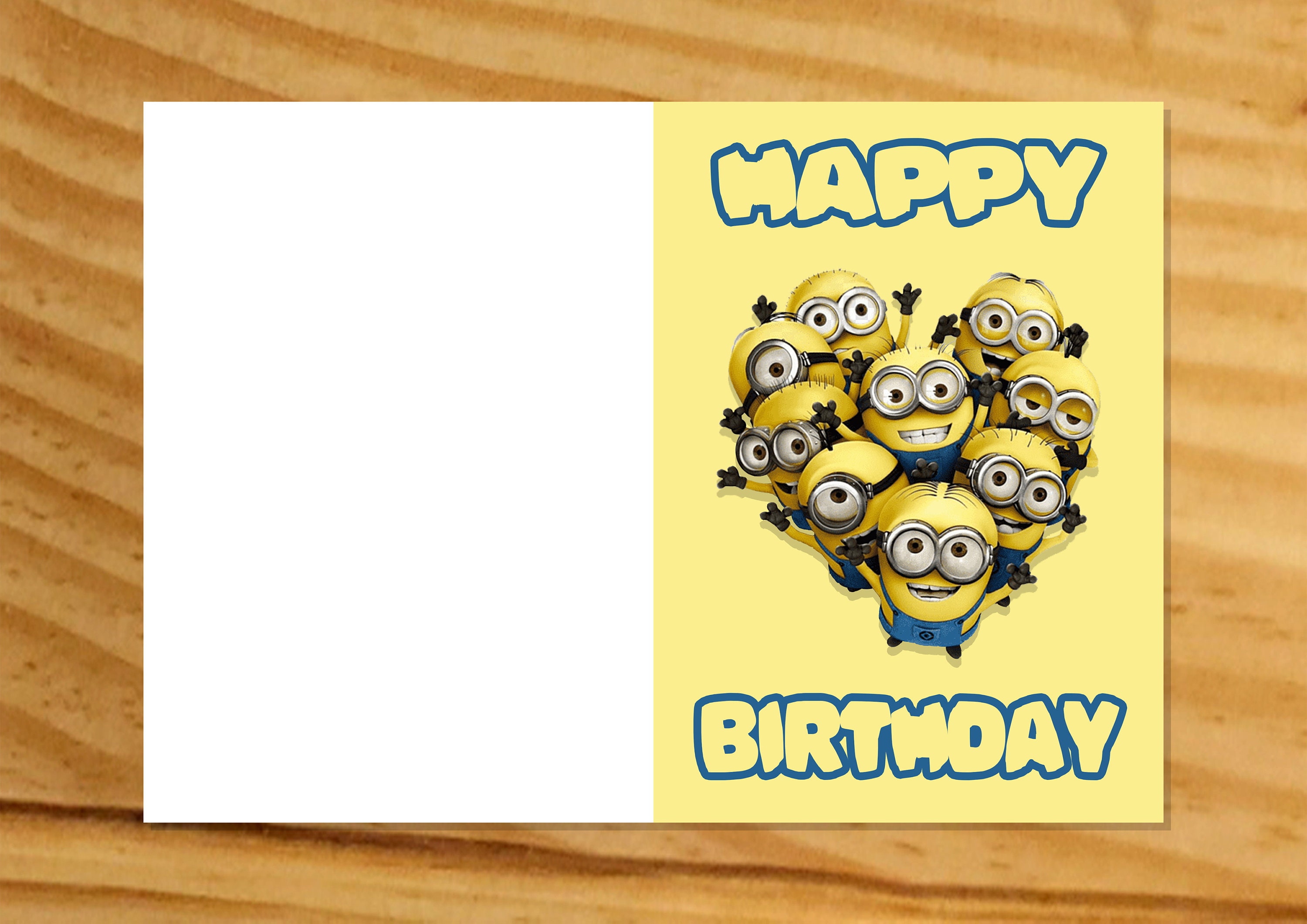 Minions Card Minions Birthday Card Printable Minions Card Instant Minions Card Minions Birthday Card Printable Minions Card Instant