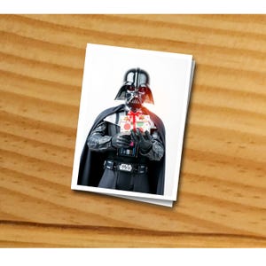 printable Darth Vader card, PDF Star wars birthday card, Darth Vader birthday card, Star wars party, Instant download star wars card