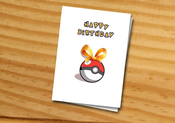ポケボールバースデーカード、ポケモンバースデーカード、インスタント