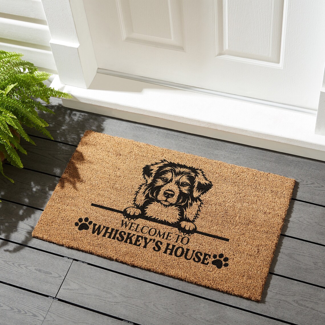 Australian Shepherd Custom Mat Australian Shepherd Etsy
