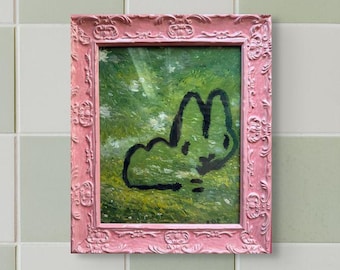 "Pablo" Art Print in a Pink Frame