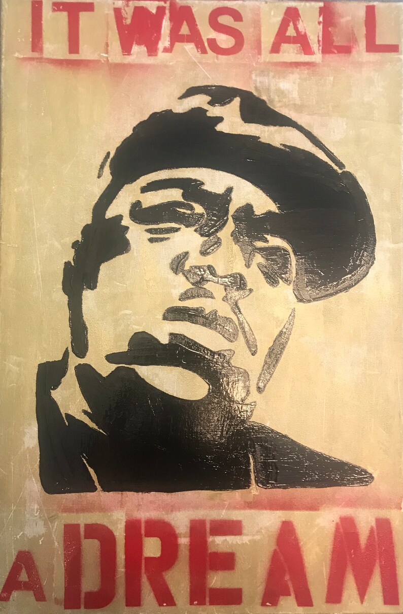 Biggie Smalls Oil Painting Wall Decor Notorious BIG Rap 20x30 Etsy