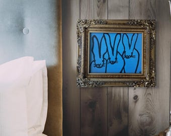 "The Triumvirate" in a Gold Ornate Frame