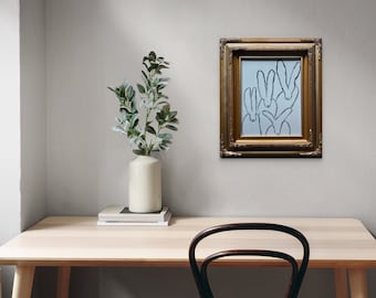 "The Quadrumvirate" in a gold frame