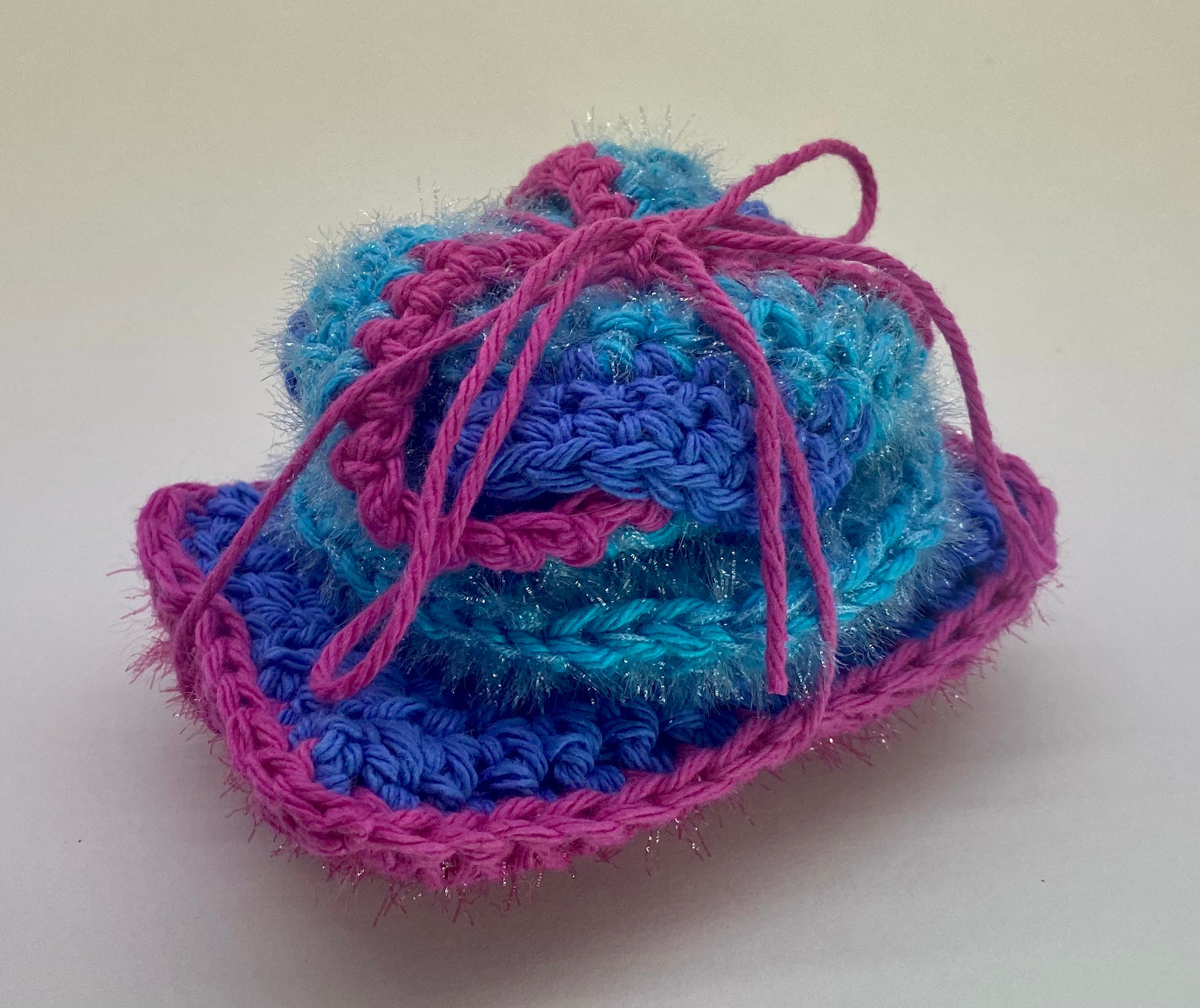 Bubblegum Blue Scrubby Set Etsy Espa a