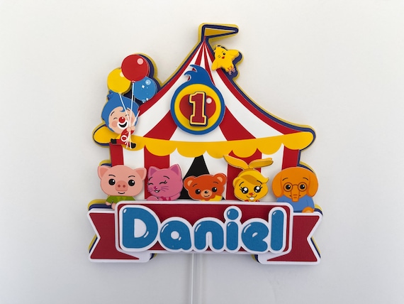 Plim Plim Cake Topper Plim Plim Cumpleaños Plim Plim Circus de plim plim Plim Plim Cake Topper Plim Plim Cumpleaños Plim Plim Circus