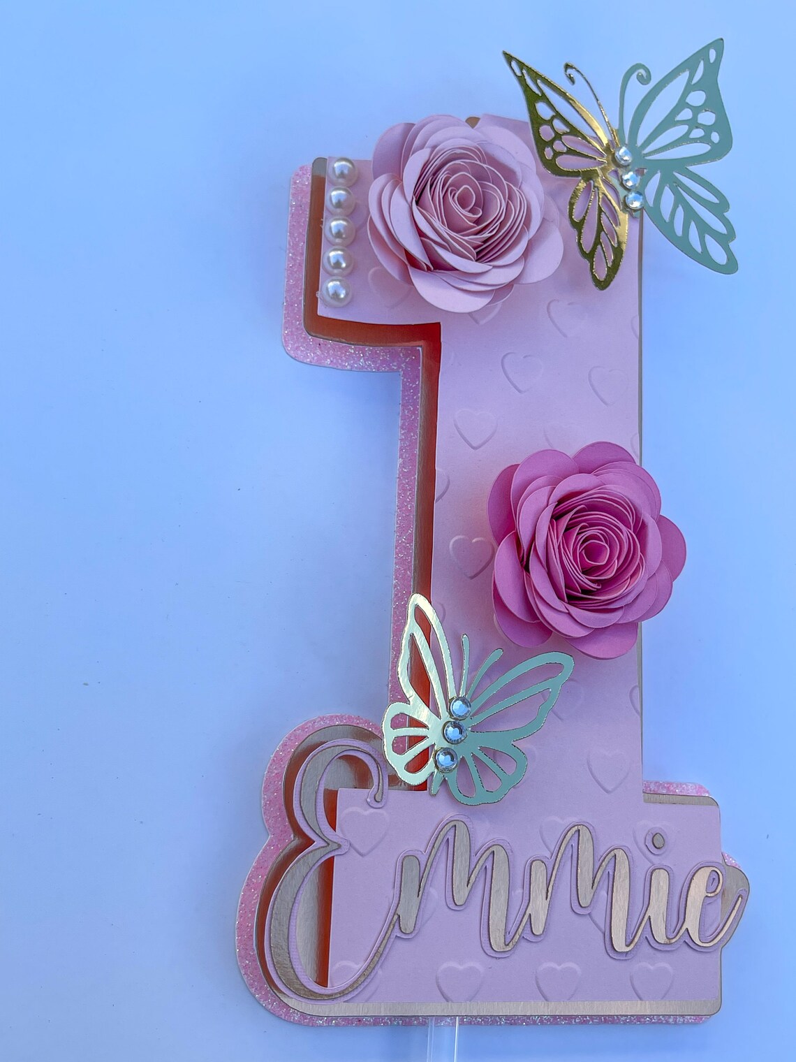 Butterfly Cake Topper Flower Cake Topper Butterfly and Etsy