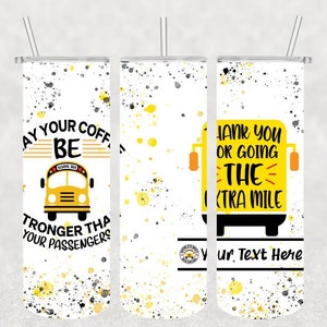 School Bus Driver Appreciation Gifts, Personalized Tumblers, Personalized Gifts, Bus Driver Gifts, Gifts For School Bus Driver