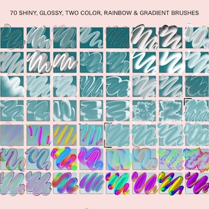 3D Bubble Procreate Brushes | Color Palettes & Tutorial (PDF) - Etsy