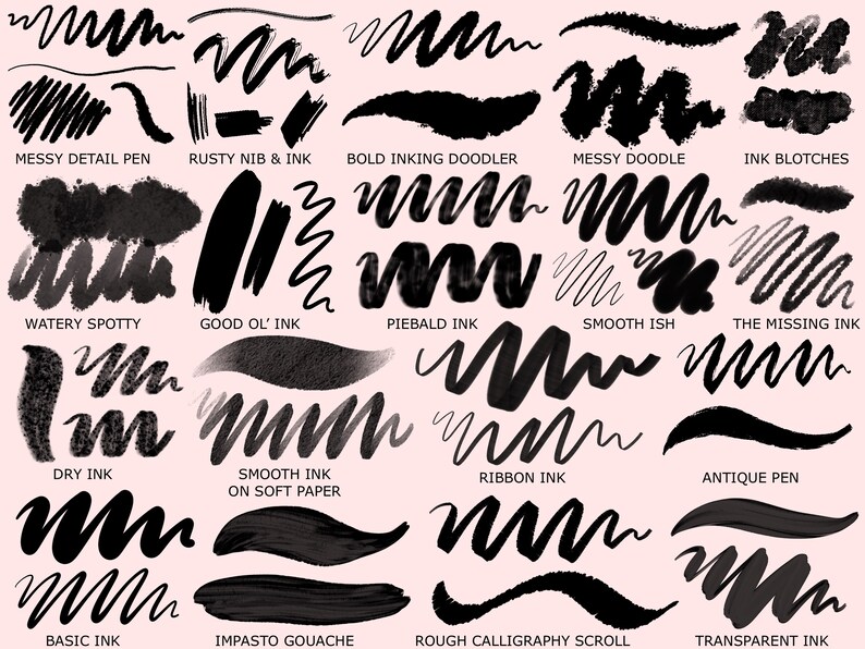 Ink Procreate Brushes for Drawing, Illustrating, Lettering and ...
