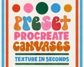 Textured Procreate Canvases with Brushes (Digital Download)